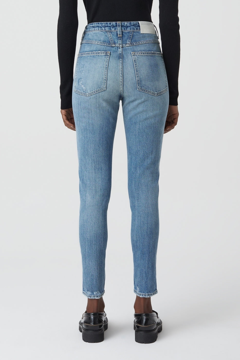 Jeans Skinny Pusher - Mid Blue - Femme