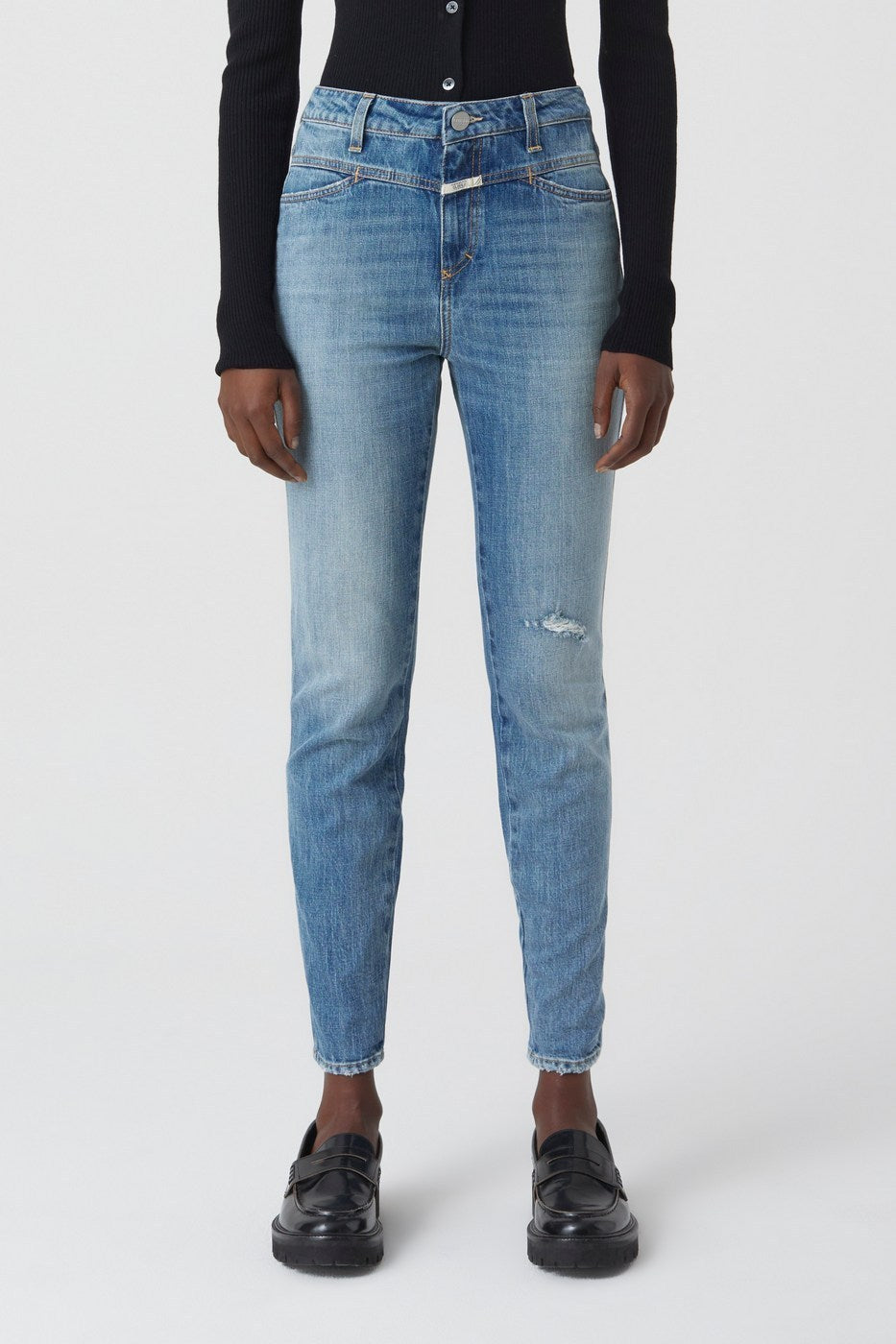 Jeans Skinny Pusher - Mid Blue - Femme