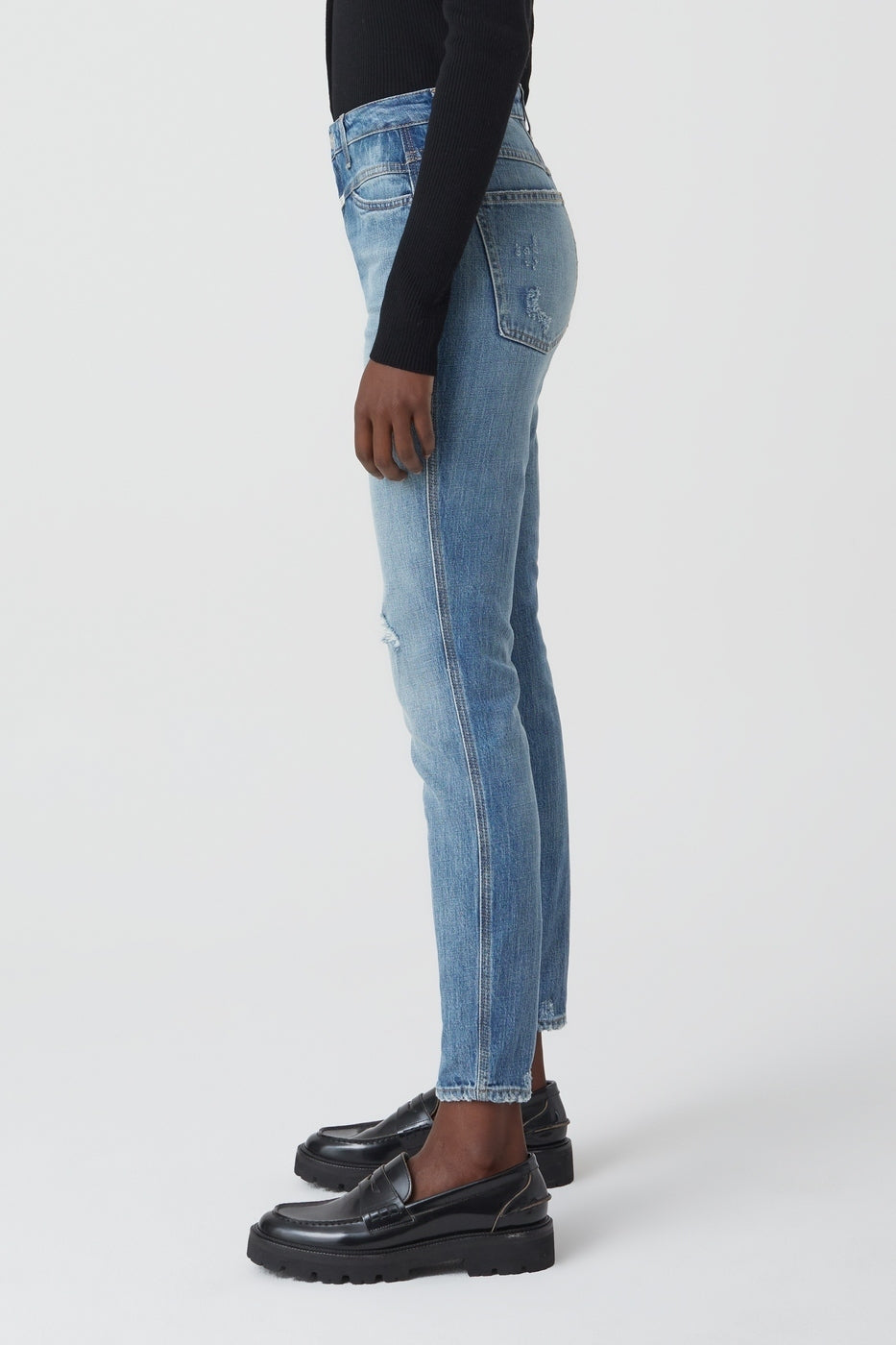 Jeans Skinny Pusher - Mid Blue - Femme