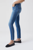 Jeans Skinny Pusher - Mid Blue - Femme