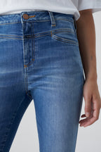 Jeans Skinny Pusher - Mid Blue - Femme