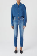 Jeans Skinny Pusher - Mid Blue - Femme