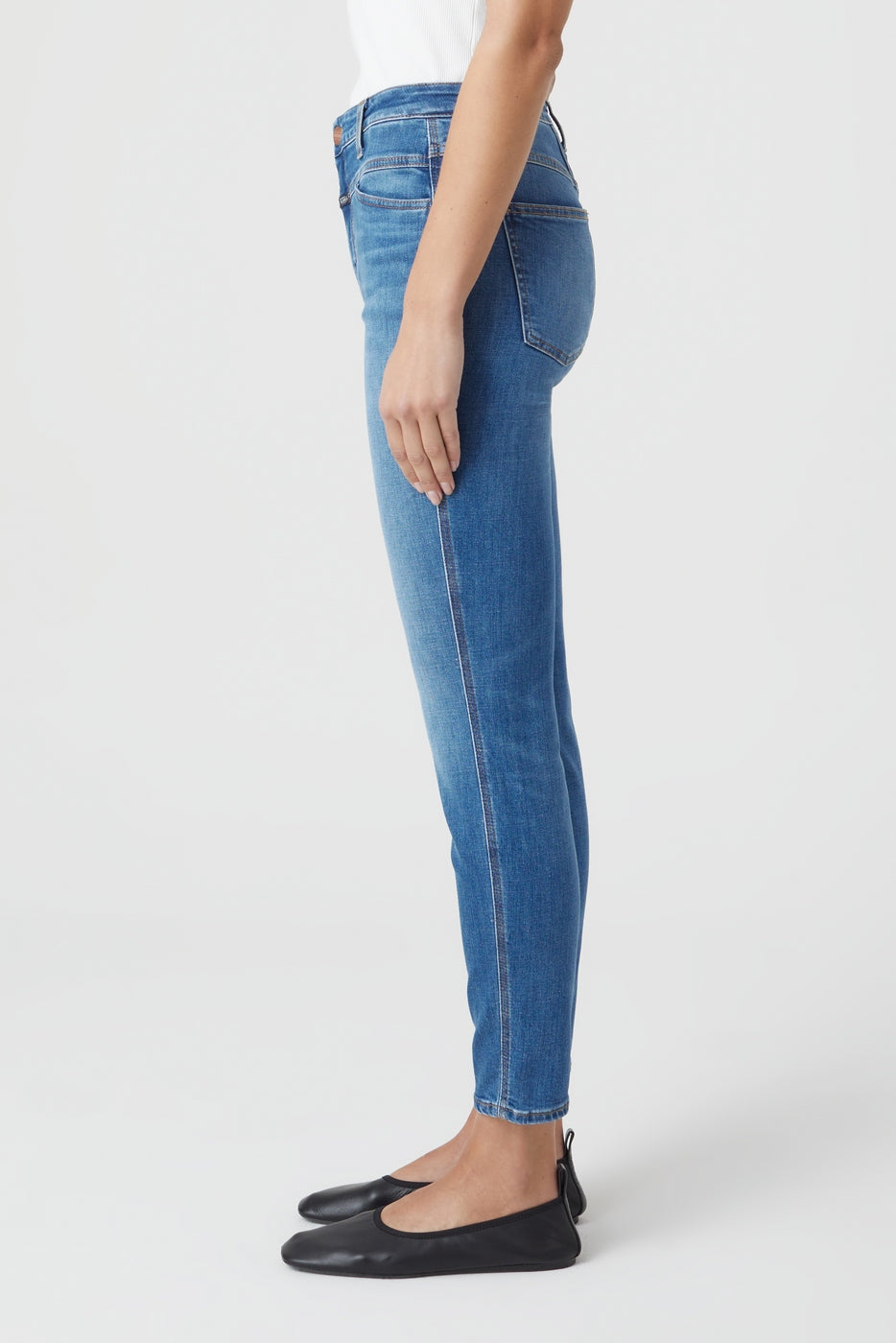 Jeans Skinny Pusher - Mid Blue - Femme
