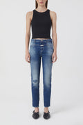 Jeans Skinny Pusher - Dark Blue - Femme