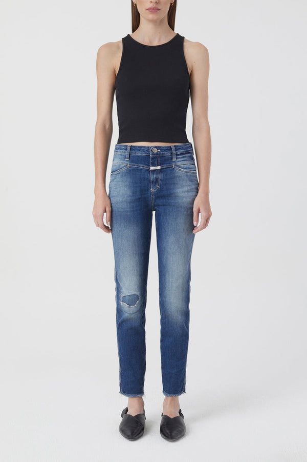 Jeans Skinny Pusher - Dark Blue - Femme