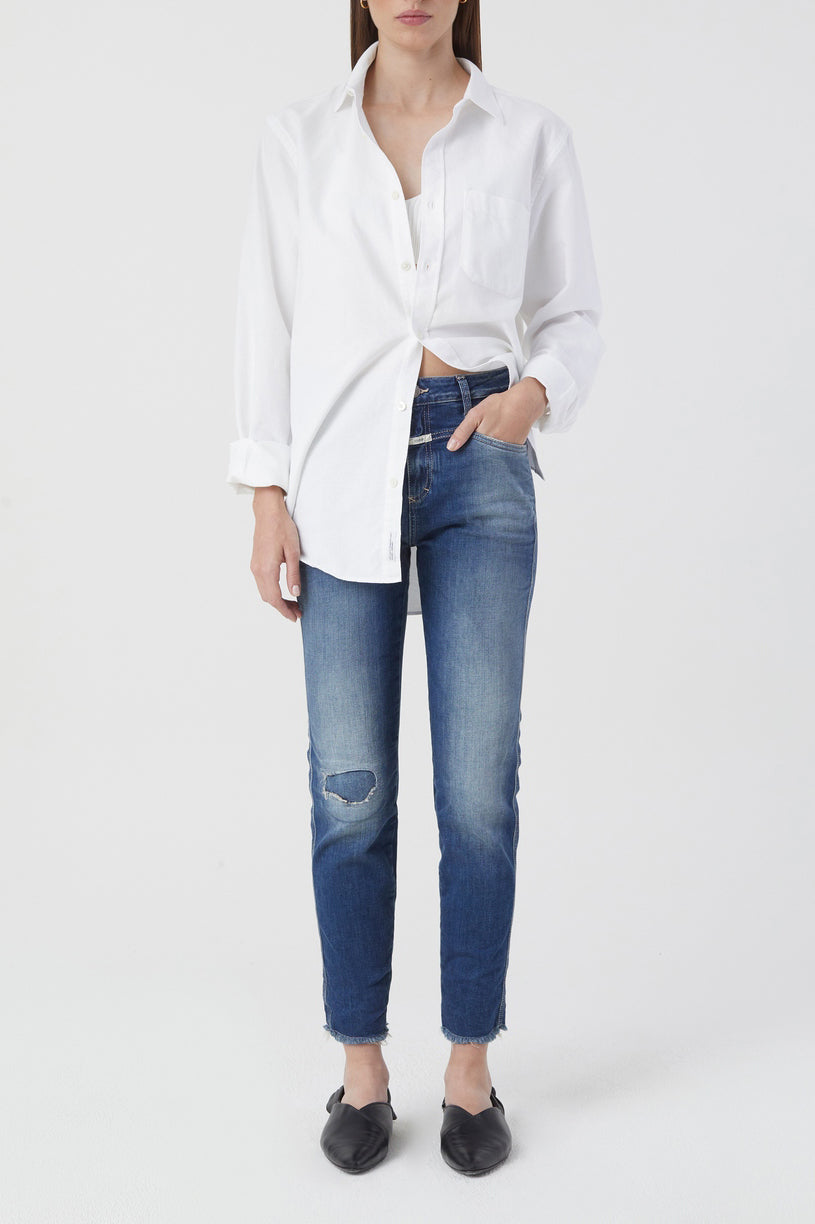 Jeans Skinny Pusher - Dark Blue - Femme