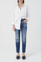 Jeans Skinny Pusher - Dark Blue - Femme