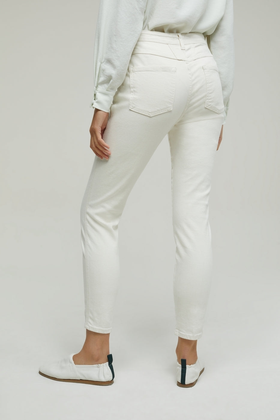 Jeans Skinny Pusher - Creme - Femme