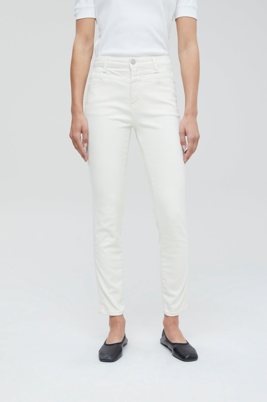 Jeans Skinny Pusher - Creme - Femme