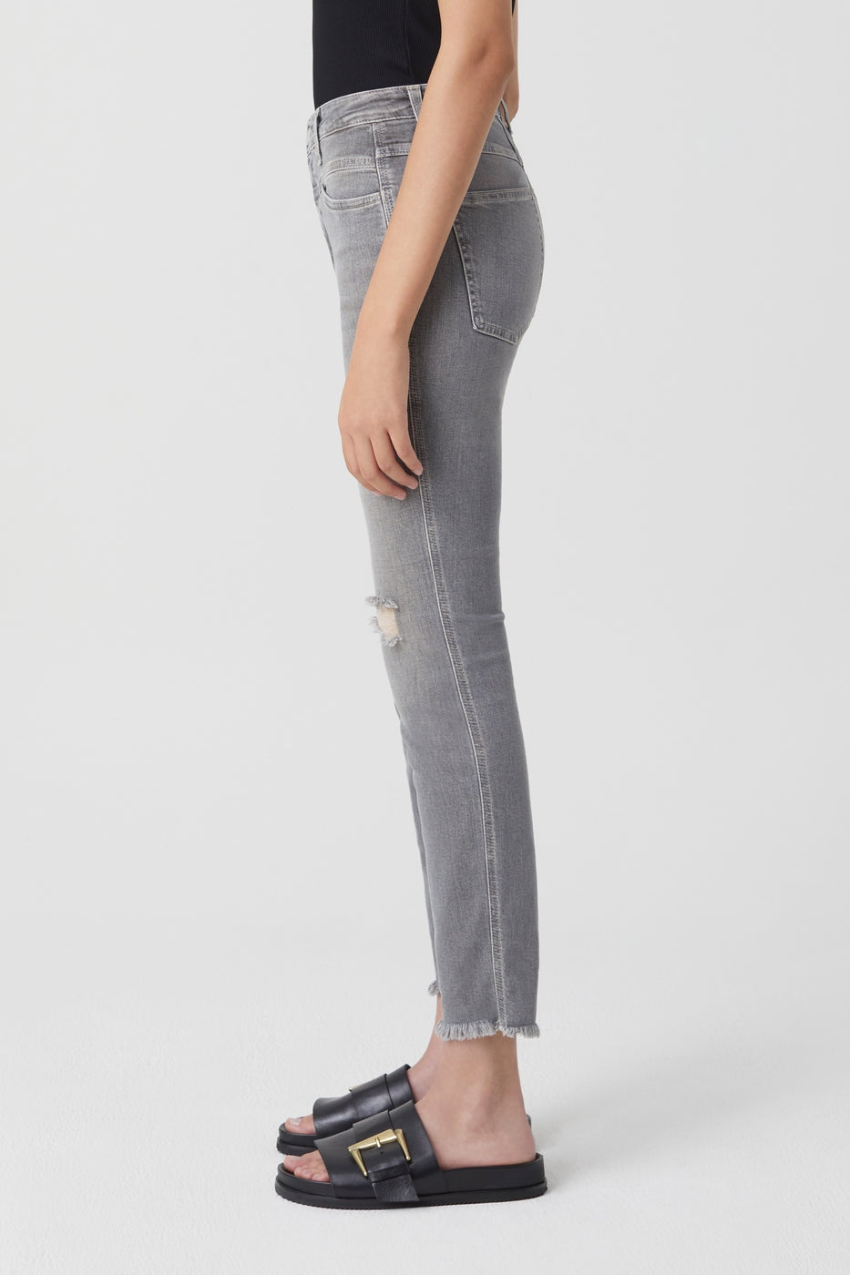 Jeans Skinny Pusher - Mid Grey - Femme