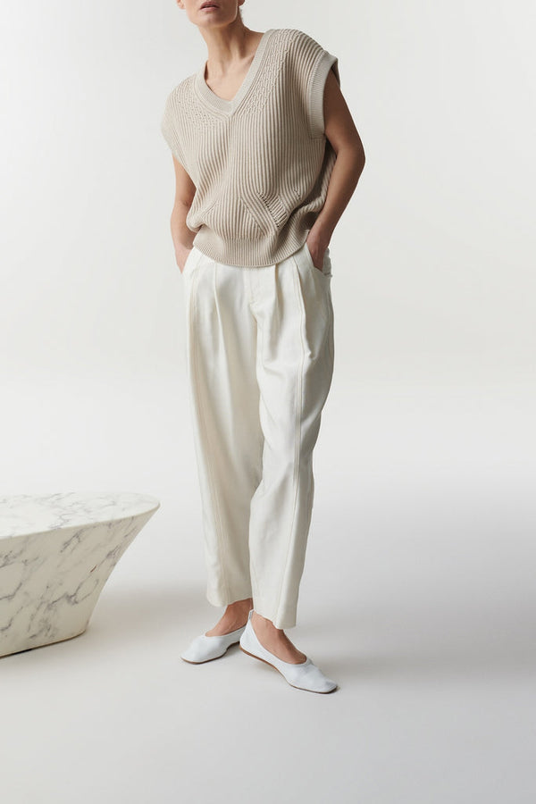 Closed - Pantalon Bella - Ivory - Femme