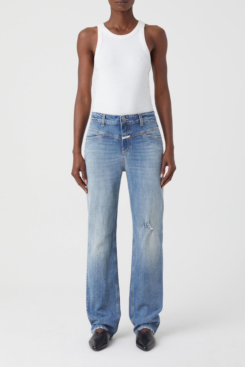 Jeans Straight-X - Mid Blue - Femme