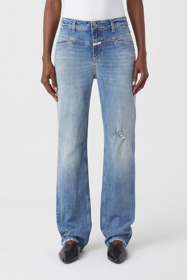 Jeans Straight-X - Mid Blue - Femme