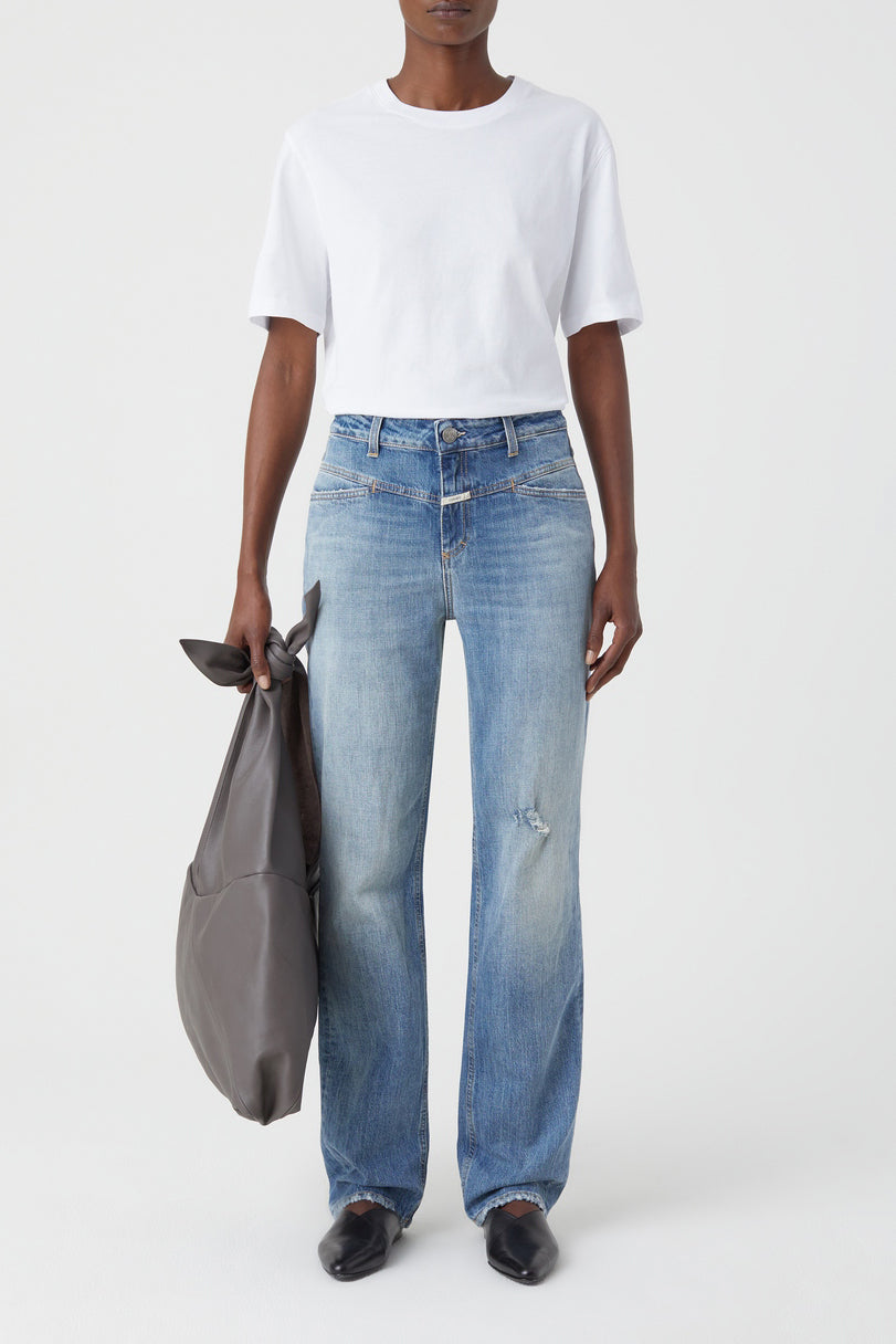 Jeans Straight-X - Mid Blue - Femme