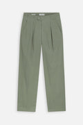 Closed - Pantalon Relaxed En Coton Biologique - Vert - Femme