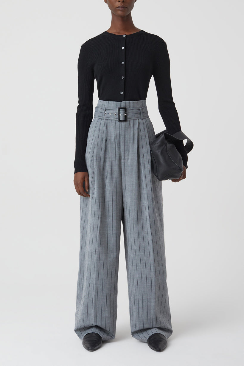 Pantalon Imogen - Dark Grey Melange - Femme