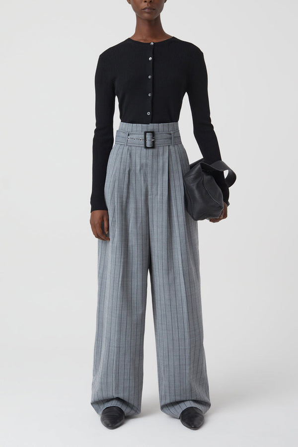 Pantalon Imogen - Dark Grey Melange - Femme