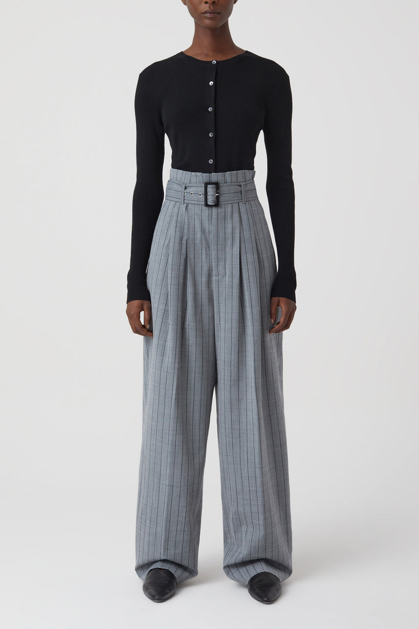 Pantalon Imogen - Dark Grey Melange - Femme