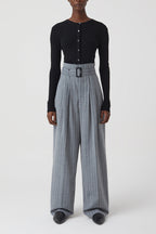 Pantalon Imogen - Dark Grey Melange - Femme