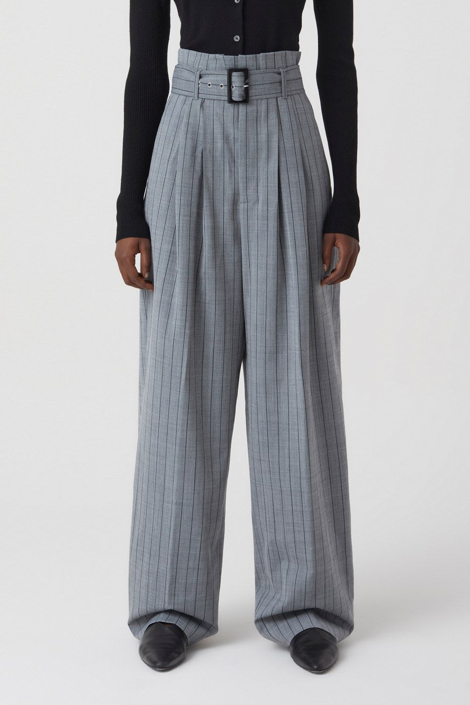 Pantalon Imogen - Dark Grey Melange - Femme