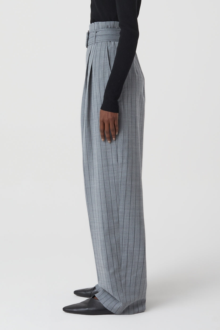 Pantalon Imogen - Dark Grey Melange - Femme