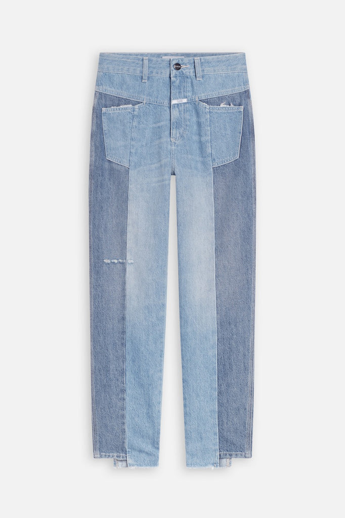 Closed - Jean Relaxed En Coton Biologique - Bleu - Femme