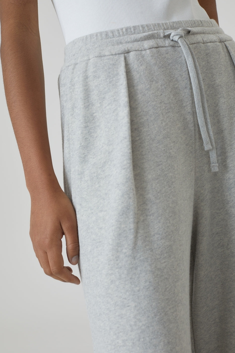 Pantalon Faris - Light Grey Melange - Femme