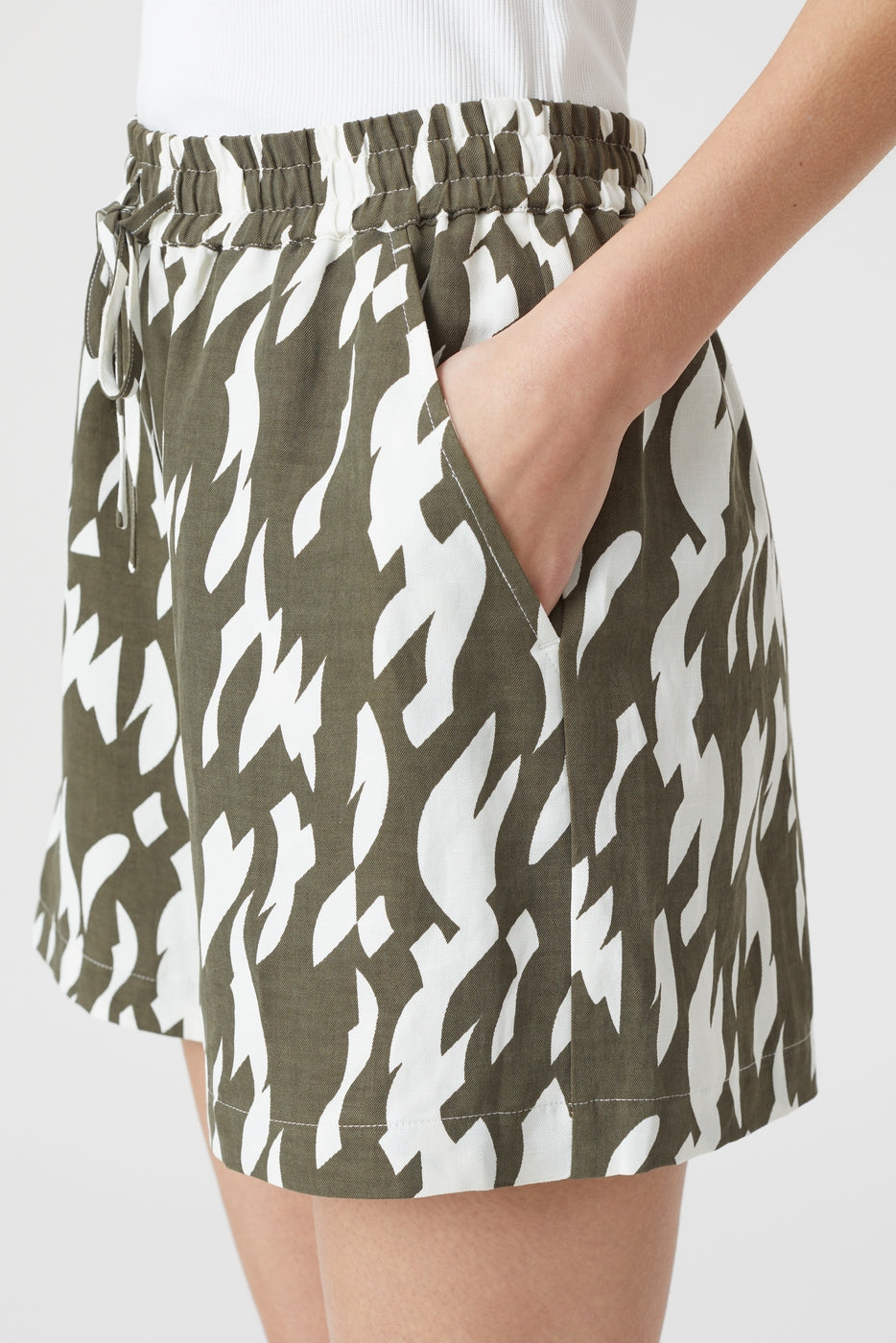Short Fluid - Army Green - Femme