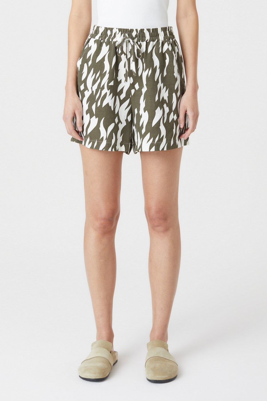 Short Fluid - Army Green - Femme