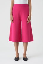 Short Knitted Culotte - Rasperry Pink - Femme