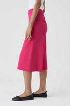 Short Knitted Culotte - Rasperry Pink - Femme