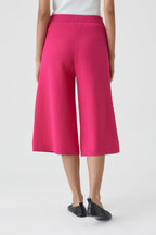 Short Knitted Culotte - Rasperry Pink - Femme
