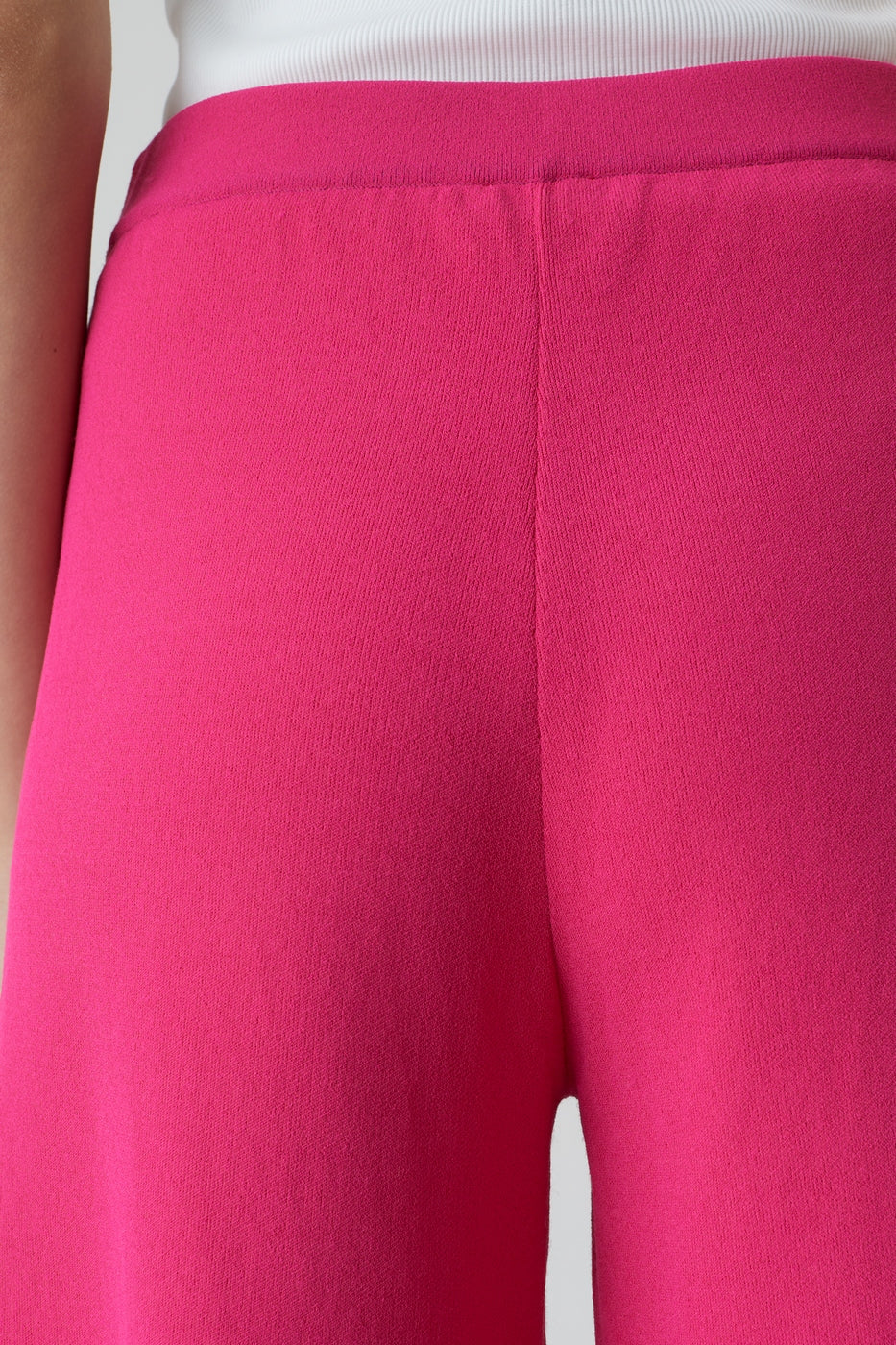 Short Knitted Culotte - Rasperry Pink - Femme