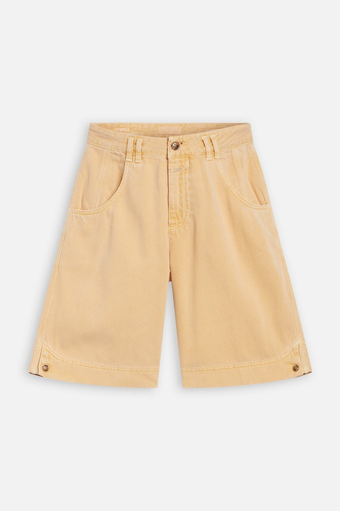Closed - Bermuda Loose En Coton Biologique - Jaune - Femme