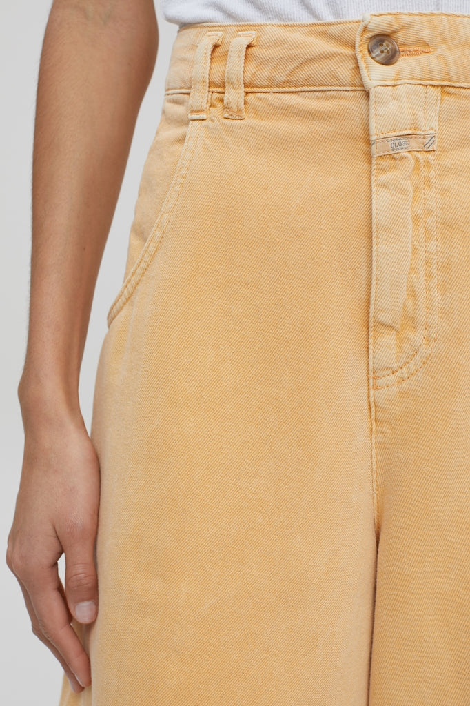 Closed - Bermuda Loose En Coton Biologique - Jaune - Femme