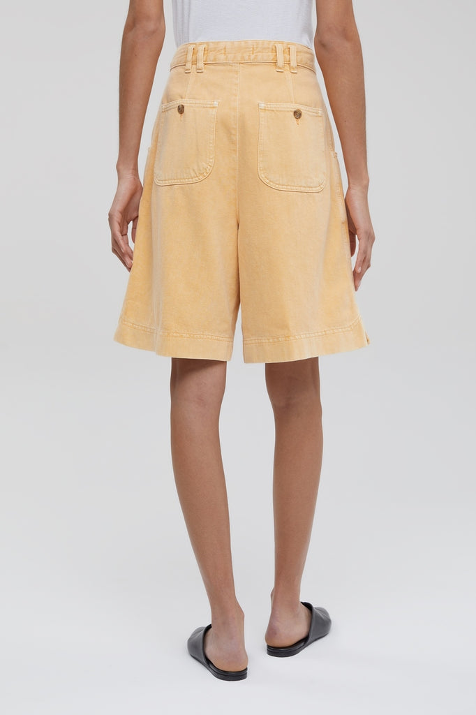 Closed - Bermuda Loose En Coton Biologique - Jaune - Femme