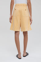 Closed - Bermuda Loose En Coton Biologique - Jaune - Femme