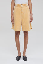 Closed - Bermuda Loose En Coton Biologique - Jaune - Femme
