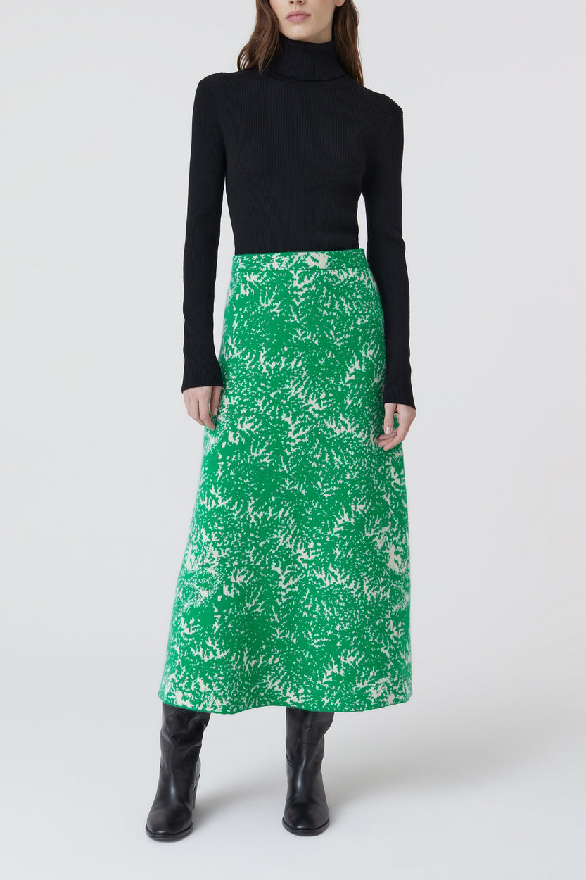 Jupe Knitted - Green Patina - Femme