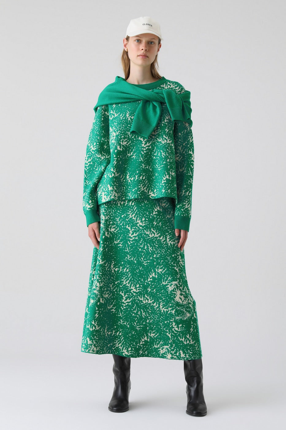Jupe Knitted - Green Patina - Femme