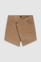 Jupe Short Wrap - Nutmeg - Femme