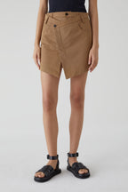 Jupe Short Wrap - Nutmeg - Femme