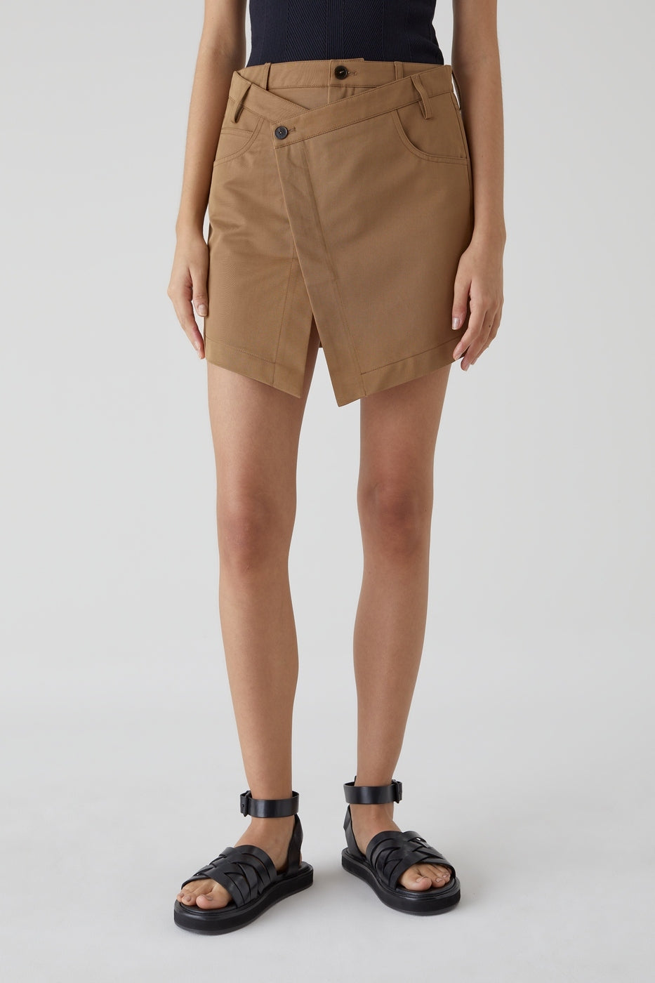 Jupe Short Wrap - Nutmeg - Femme