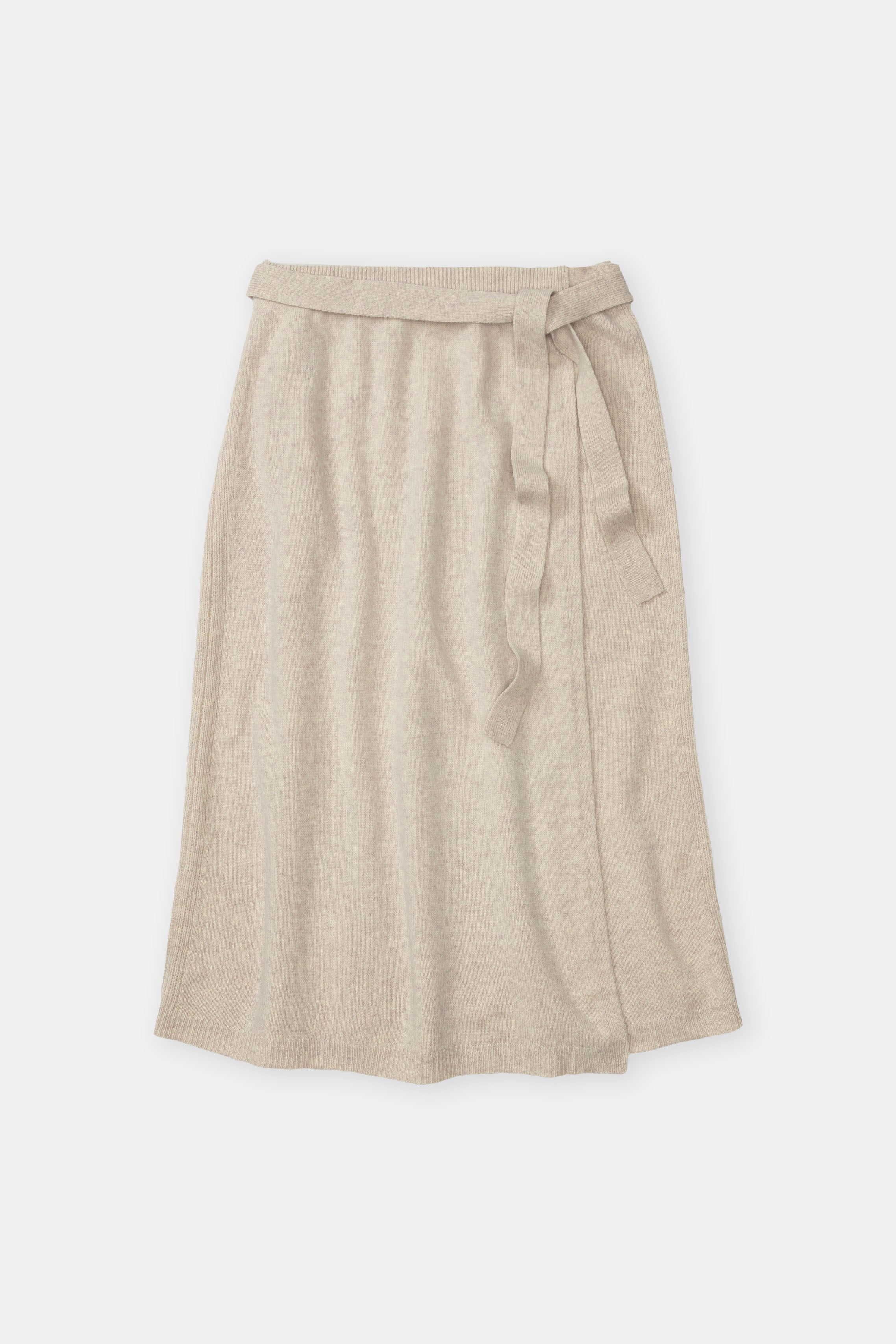 Jupe Wool Wrap - Pearl Beige - Femme