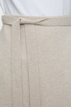 Jupe Wool Wrap - Pearl Beige - Femme
