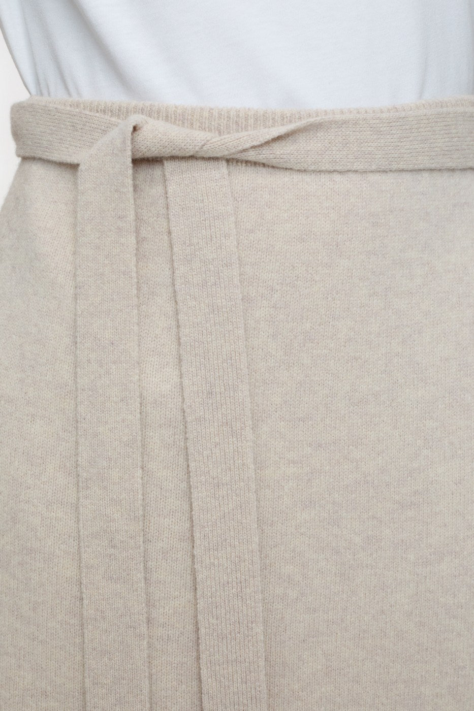 Jupe Wool Wrap - Pearl Beige - Femme