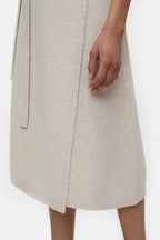 Jupe Wool Wrap - Pearl Beige - Femme