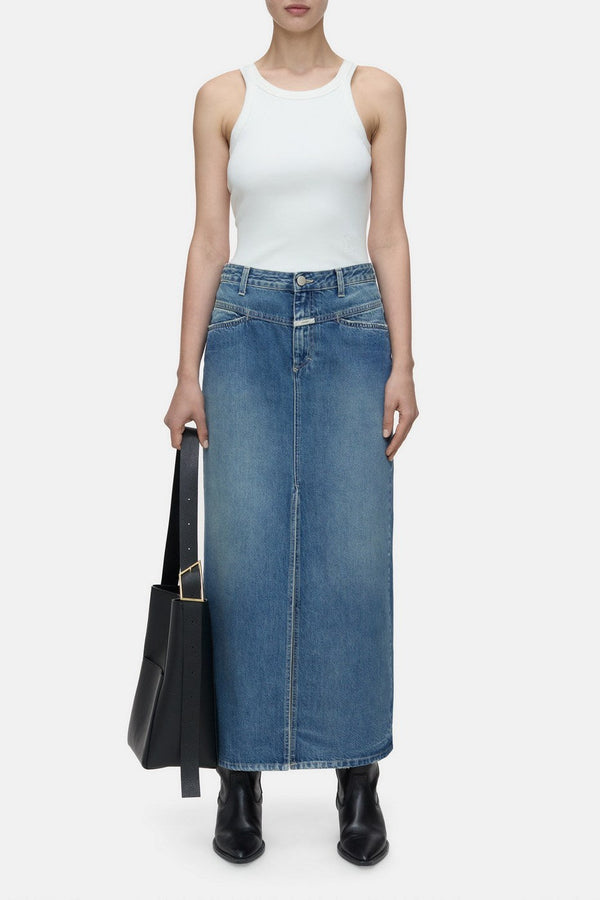 Jupe Long X-Pocket - Dark Blue - Femme