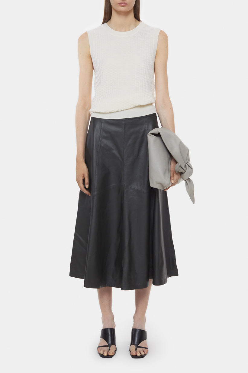 Jupe Leather - Army Green - Femme