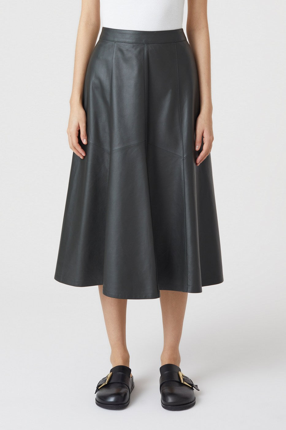 Jupe Leather - Army Green - Femme